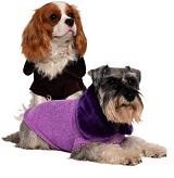 Chenille glamour knit dog coat